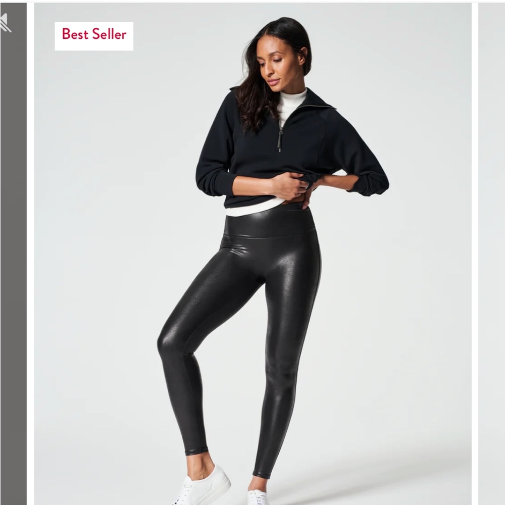 spanx leather leggings
